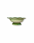 Green Shallow Flower Bowl