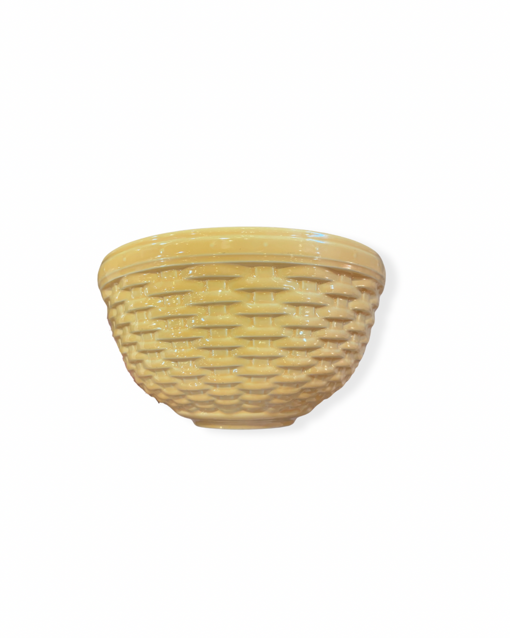 Rattan Ceramic Mixing Bowl