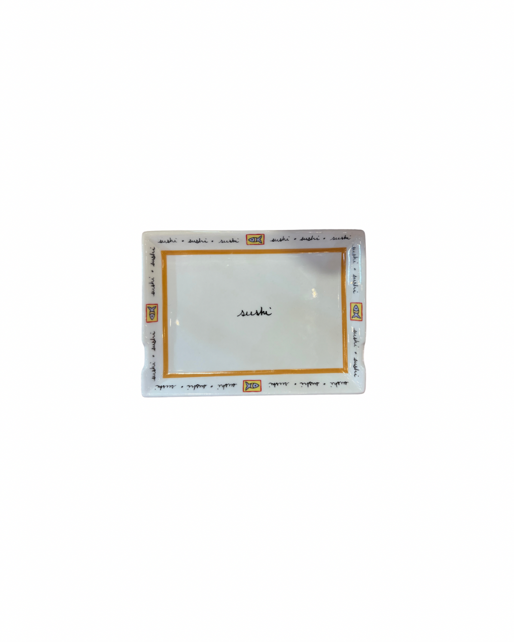 Sushi Plate & Saucer Set of 4