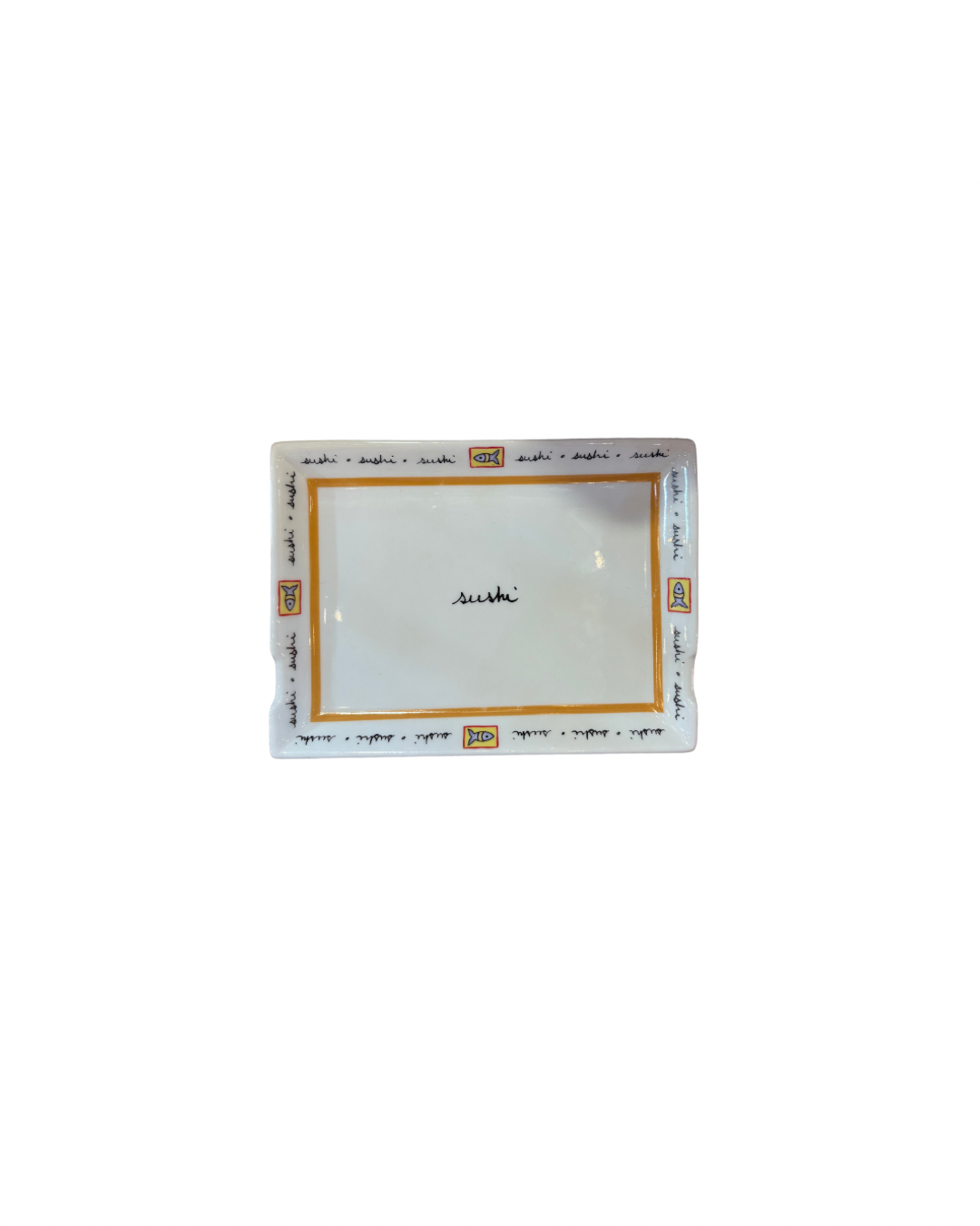 Sushi Plate & Saucer Set of 4